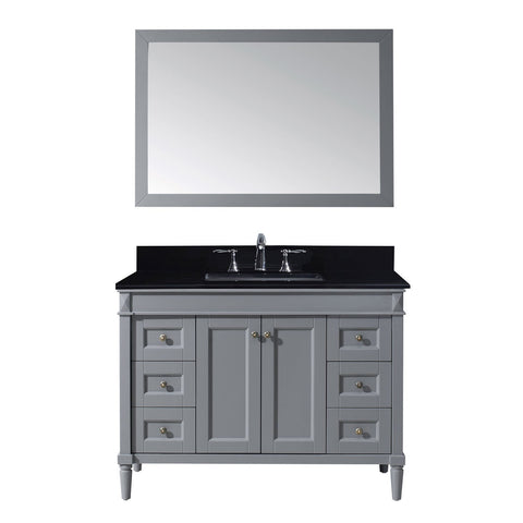 Image of Tiffany 48" Single Bathroom Vanity ES-40048-BGSQ-GR