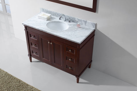 Image of Tiffany 48" Single Bathroom Vanity ES-40048-WMRO-GR