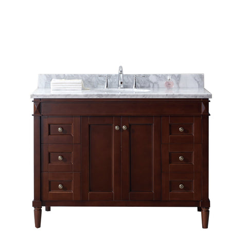 Image of Tiffany 48" Single Bathroom Vanity ES-40048-WMRO-GR
