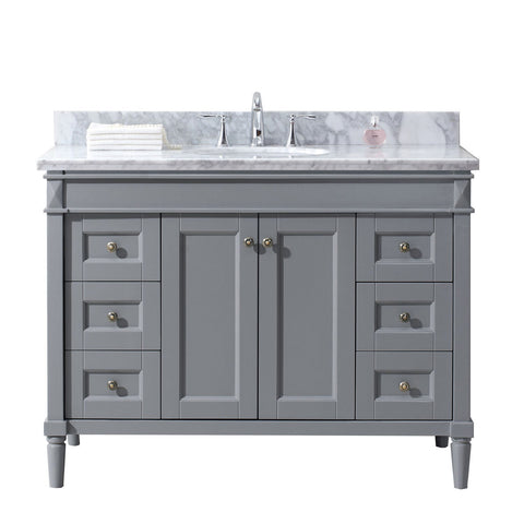 Image of Tiffany 48" Single Bathroom Vanity ES-40048-WMRO-GR