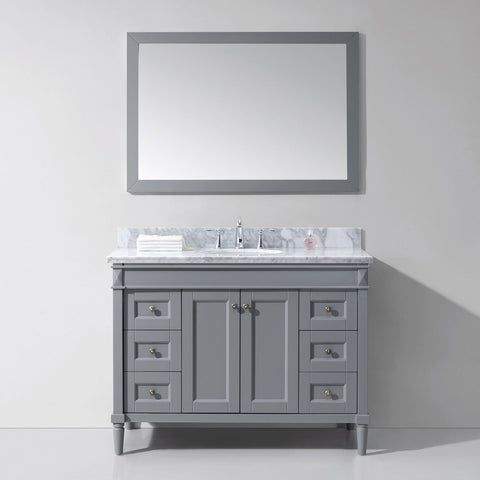 Image of Tiffany 48" Single Bathroom Vanity ES-40048-WMRO-GR