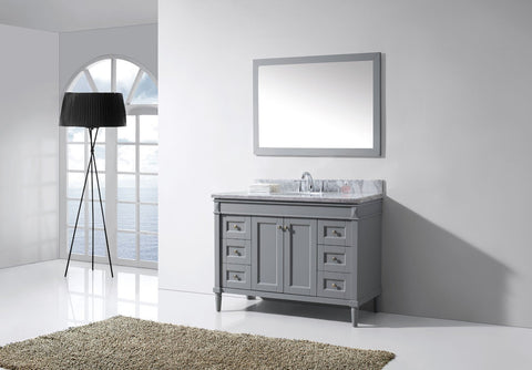 Image of Tiffany 48" Single Bathroom Vanity ES-40048-WMRO-GR