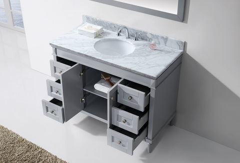Image of Tiffany 48" Single Bathroom Vanity ES-40048-WMRO-GR
