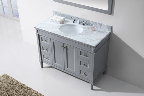 Image of Tiffany 48" Single Bathroom Vanity ES-40048-WMRO-GR