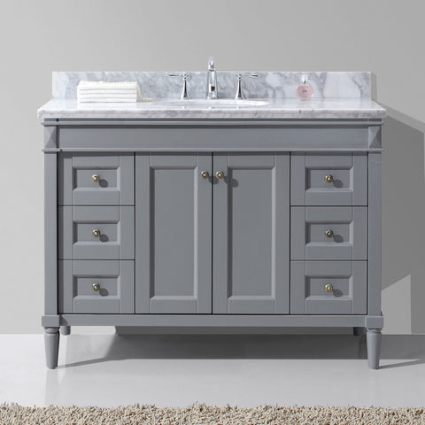 Image of Tiffany 48" Single Bathroom Vanity ES-40048-WMRO-GR