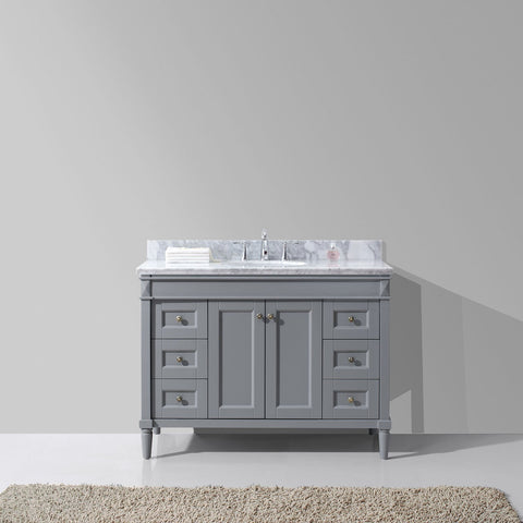 Image of Tiffany 48" Single Bathroom Vanity ES-40048-WMRO-GR