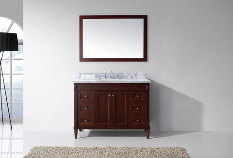 Image of Tiffany 48" Single Bathroom Vanity ES-40048-WMRO-GR
