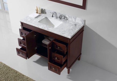 Image of Tiffany 48" Single Bathroom Vanity ES-40048-WMRO-GR