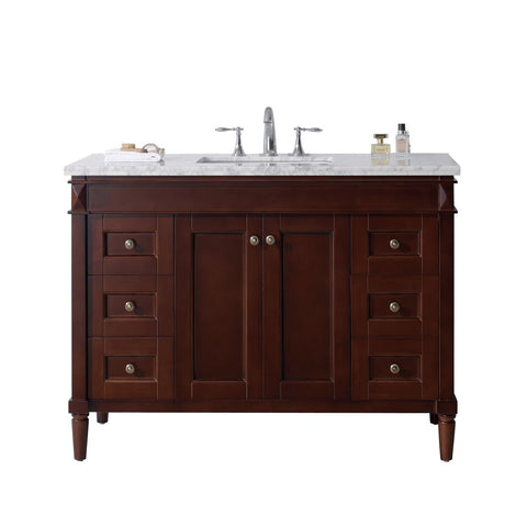 Image of Tiffany 48" Single Bathroom Vanity ES-40048-WMRO-GR