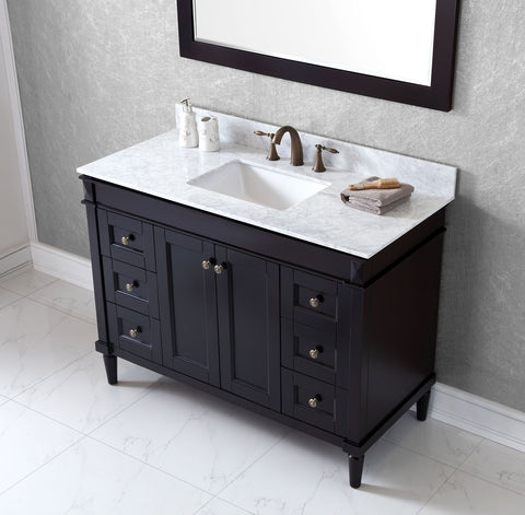Image of Tiffany 48" Single Bathroom Vanity ES-40048-WMRO-GR