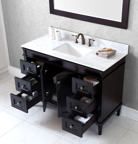 Image of Tiffany 48" Single Bathroom Vanity ES-40048-WMRO-GR