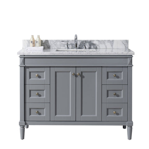 Image of Tiffany 48" Single Bathroom Vanity ES-40048-WMSQ-GR-NM