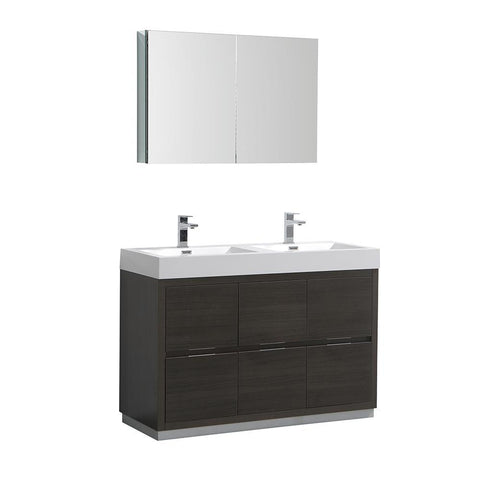Image of Valencia 48" Modern Vanity FVN8448GO-D-FFT1030BN