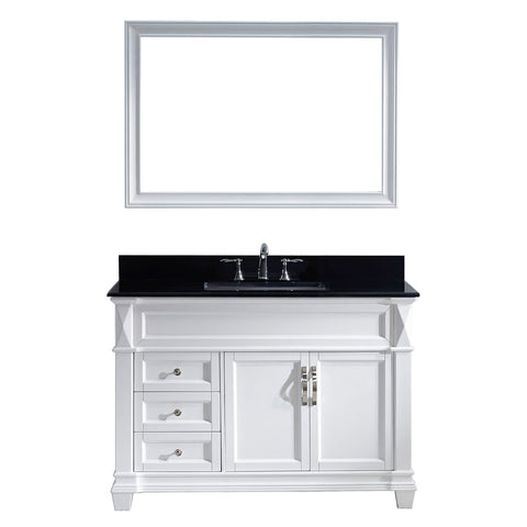 Image of Victoria 48" Single Bathroom Vanity MS-2648-BGSQ-WH