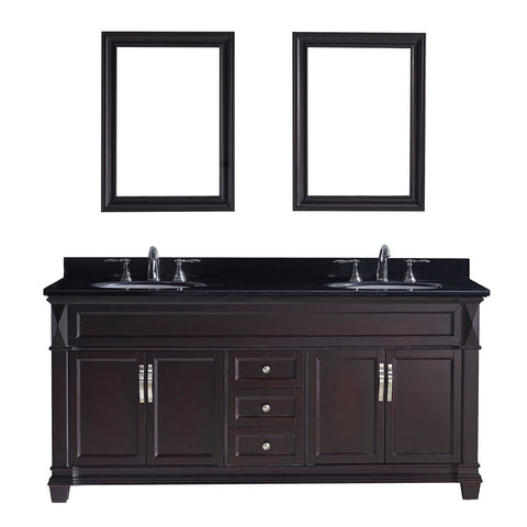 Image of Victoria 72" Double Bathroom Vanity MD-2672-BGRO-ES