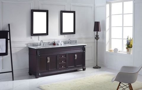 Image of Victoria 72" Double Bathroom Vanity MD-2672-WMRO-ES