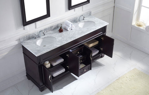 Image of Victoria 72" Double Bathroom Vanity MD-2672-WMRO-ES