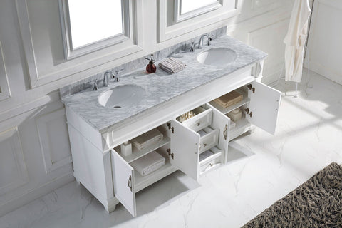 Image of Victoria 72" Double Bathroom Vanity MD-2672-WMRO-ES