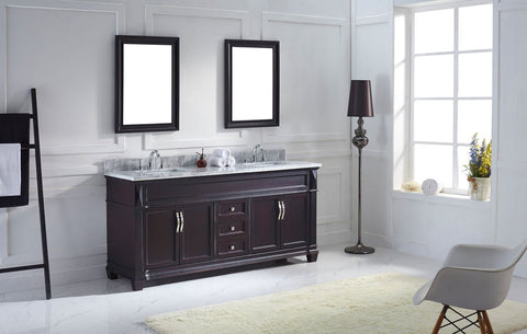 Image of Victoria 72" Double Bathroom Vanity MD-2672-WMRO-ES
