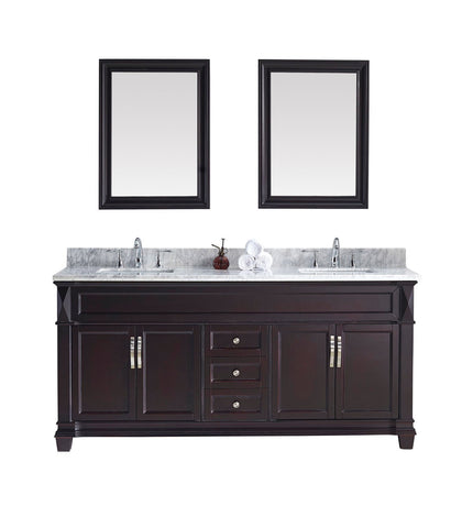 Image of Victoria 72" Double Bathroom Vanity MD-2672-WMSQ-ES