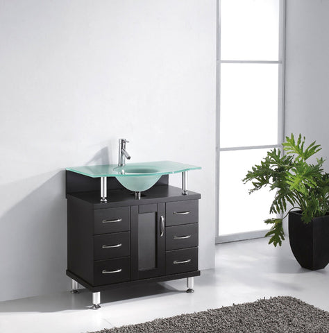 Image of Vincente 32" Single Bathroom Vanity MS-32-FG-ES