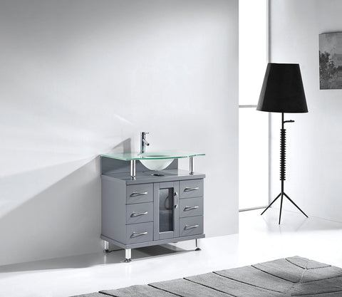 Image of Vincente 32" Single Bathroom Vanity MS-32-FG-ES