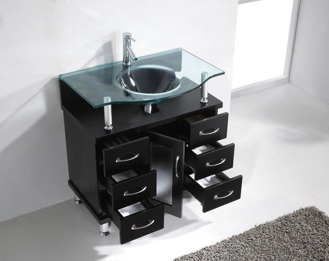 Image of Vincente 32" Single Bathroom Vanity MS-32-FG-ES