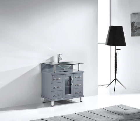 Image of Vincente 32" Single Bathroom Vanity MS-32-FG-ES