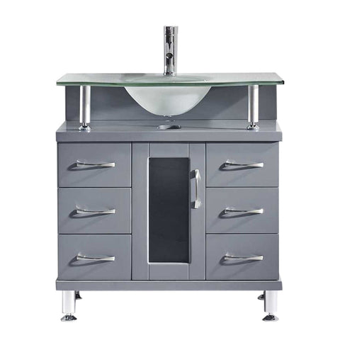 Image of Vincente 32" Single Bathroom Vanity MS-32-FG-GR