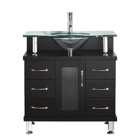 Image of Vincente 32" Single Bathroom Vanity MS-32-G-ES
