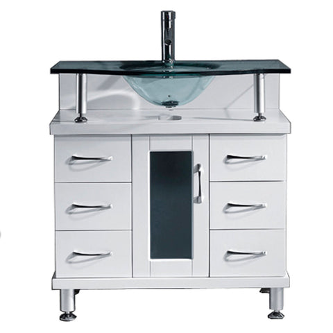 Image of Vincente 32" Single Bathroom Vanity MS-32-G-WH