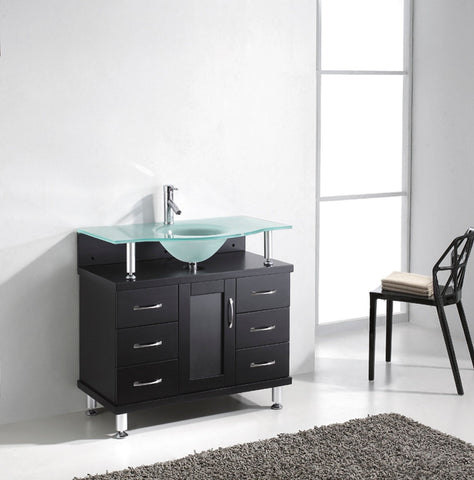 Image of Vincente 36" Single Bathroom Vanity MS-36-FG-ES