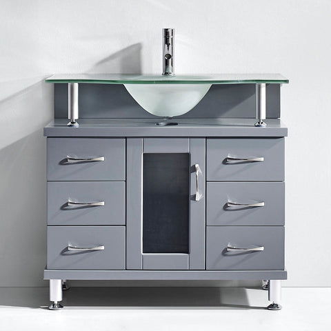 Image of Vincente 36" Single Bathroom Vanity MS-36-FG-ES