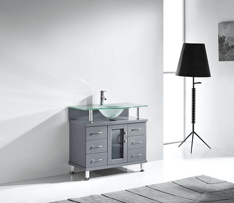 Image of Vincente 36" Single Bathroom Vanity MS-36-FG-ES