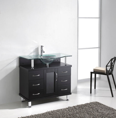 Image of Vincente 36" Single Bathroom Vanity MS-36-FG-ES