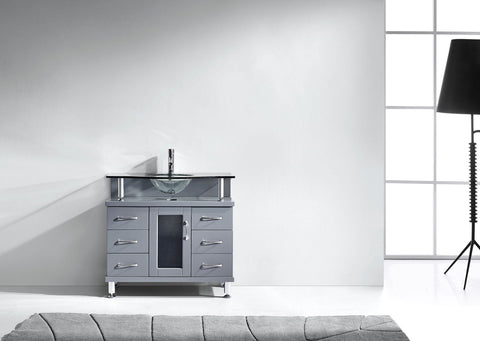 Image of Vincente 36" Single Bathroom Vanity MS-36-FG-ES