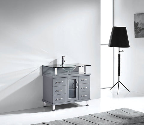 Image of Vincente 36" Single Bathroom Vanity MS-36-FG-ES