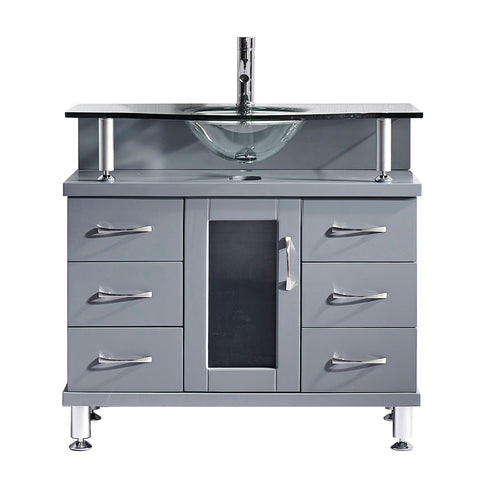 Image of Vincente 36" Single Bathroom Vanity MS-36-G-GR