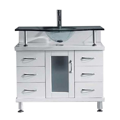 Image of Vincente 36" Single Bathroom Vanity MS-36-G-WH