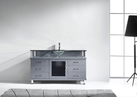 Image of Vincente 55" Single Bathroom Vanity MS-55-FG-ES