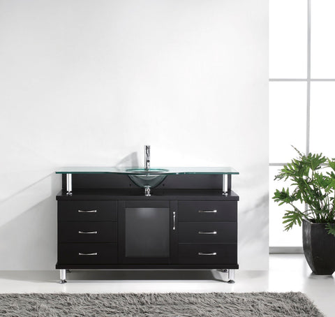 Image of Vincente 55" Single Bathroom Vanity MS-55-FG-ES