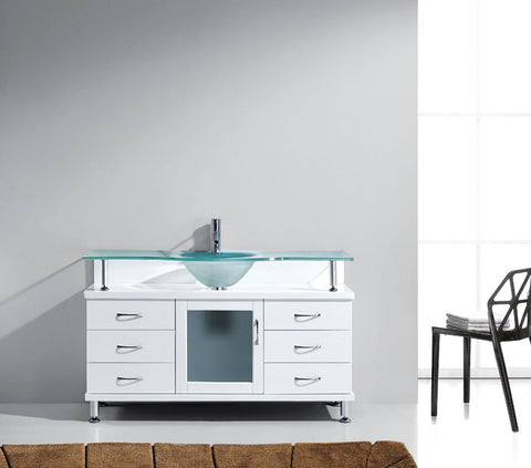 Image of Vincente 55" Single Bathroom Vanity MS-55-FG-ES