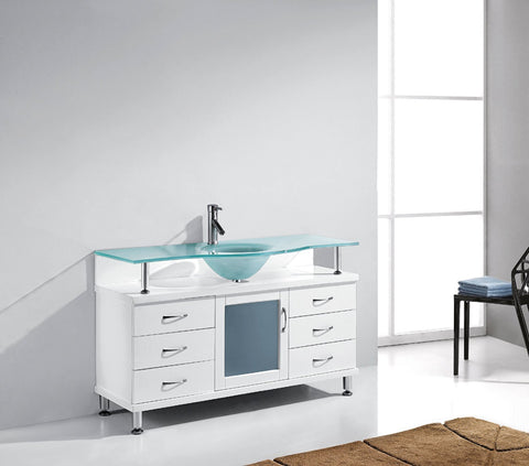 Image of Vincente 55" Single Bathroom Vanity MS-55-FG-ES