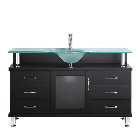 Image of Vincente 55" Single Bathroom Vanity MS-55-FG-ES