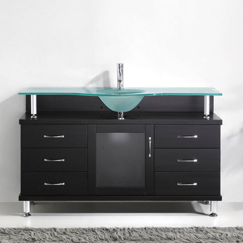 Image of Vincente 55" Single Bathroom Vanity MS-55-FG-ES