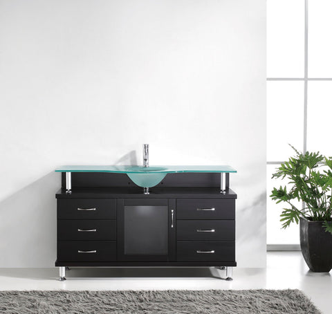 Image of Vincente 55" Single Bathroom Vanity MS-55-FG-ES