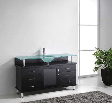 Image of Vincente 55" Single Bathroom Vanity MS-55-FG-ES