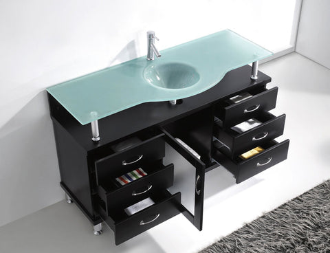 Image of Vincente 55" Single Bathroom Vanity MS-55-FG-ES