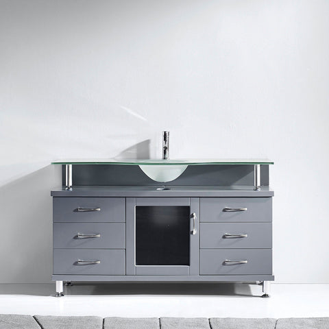 Image of Vincente 55" Single Bathroom Vanity MS-55-FG-ES