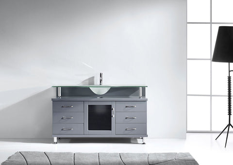Image of Vincente 55" Single Bathroom Vanity MS-55-FG-ES
